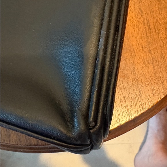 Gogo vegan Leather satchel shoulder bag black gunmetal hardware retro 3 Comp - Picture 13 of 17